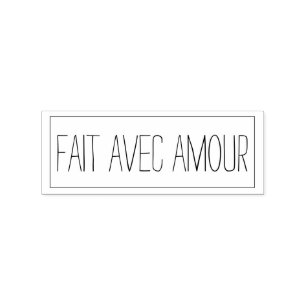 Carimbo De Borracha Feito Com Amor, Faec Avec Amour