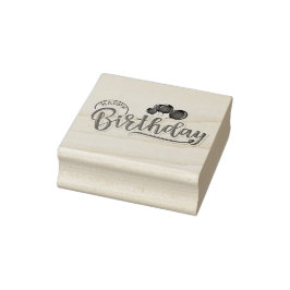 Carimbo De Borracha Feliz aniversário