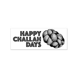 Carimbo De Borracha Feliz Challah Days Hanukkah Chanukah Holiday