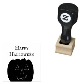 Carimbo de Borracha Feliz Halloween Jack-o'-lanter