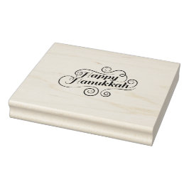 Carimbo De Borracha Feliz Hanukkah