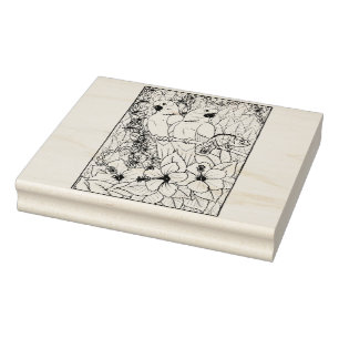 Carimbo De Borracha Feliz Hollow Parrots