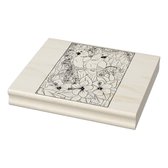 Carimbo De Borracha Feliz Hollow Parrots (Carimbo)