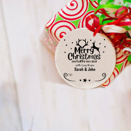 Carimbo De Borracha Feliz Natal com amor do Casal (personalizado),