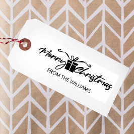 Carimbo De Borracha Feliz Natal da família (personalizada),