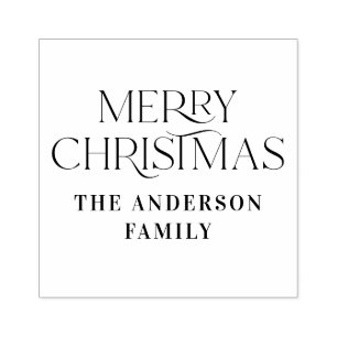 Carimbo De Borracha Feliz Natal, elegante tipografia moderna