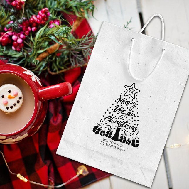 Carimbo De Borracha Feliz Vegan Natal (Criador carregado)