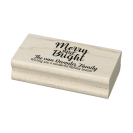 Carimbo De Borracha Felizes e votos personalizados brilhantes