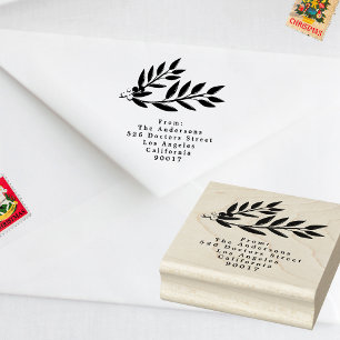 Carimbo De Borracha Feriado de Natal de Elegância Clássica Encantante