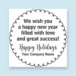 Carimbo De Borracha Feriados Felizes De 2 Polegadas De Madeira Comerci