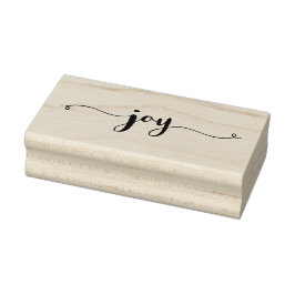 Carimbo De Borracha Festivas Joy Holiday Swirls | Natal | Hanukkah