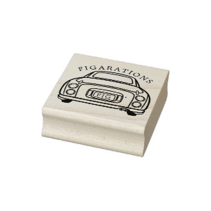 Carimbo De Borracha Figuras Monoline Figaro Car Name Rubber Stamp