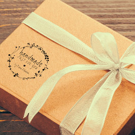 Carimbo De Borracha Fita De Flor Selvagem Desenhada À Mão Feita À Mão