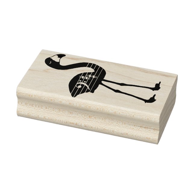 Carimbo de Borracha Flamingo Bass Clef (Virado à D (Carimbo)