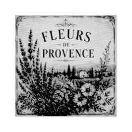 carimbo de borracha fleurs de provence