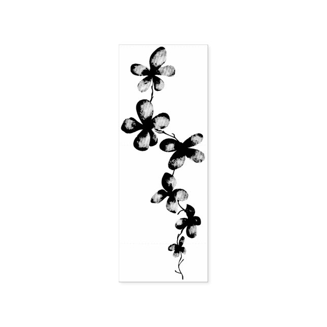 Carimbo De Borracha Flor Botânica Tropical (Impressão)