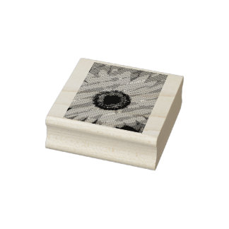 Carimbo De Borracha flor da madeira