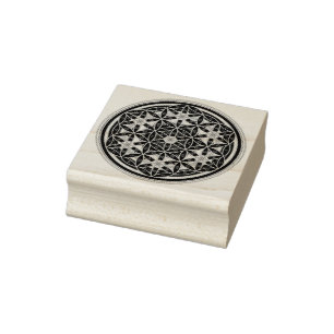 Carimbo De Borracha Flor de DES Lebens da vida/Blume - abotoe I