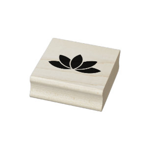 Carimbo De Borracha Flor de Lotus