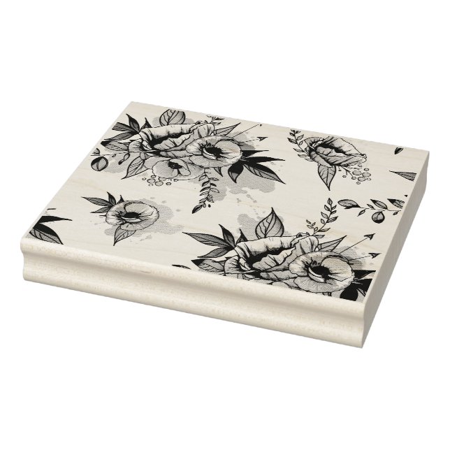Carimbo De Borracha Flor de primavera (Carimbo)