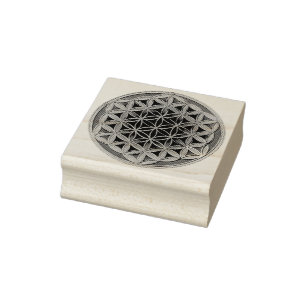 Carimbo De Borracha Flor de Vida / Blume des Lebens - Botão IV