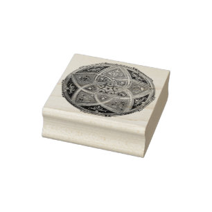 Carimbo De Borracha Flor do amor - ouro antigo oriental de Venus