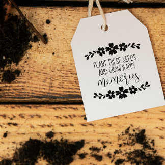 Carimbo De Borracha Flores Folclóricas Plantam Sementes Felizes