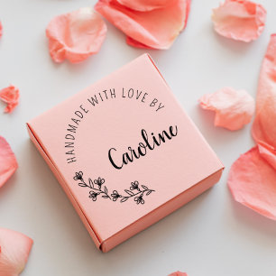 Carimbo De Borracha Flores Selvagens Simples Feitas à mão com amor