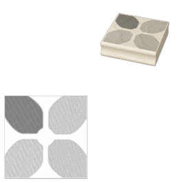 Carimbo De Borracha Flower Cross