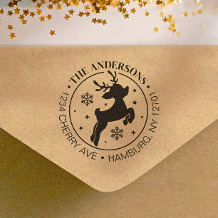 Carimbo De Borracha Fofo Rudolph Rudolph Roused Nosed Natal