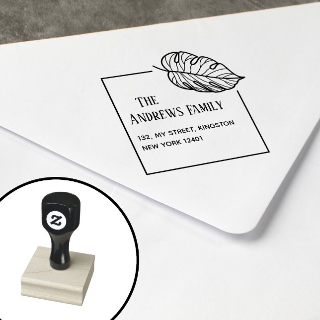 Carimbo De Borracha Folha Botânica (Criador carregado)