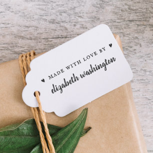 Carimbo De Borracha Folha De Texto Feita Com Amor Por Nome Personaliza