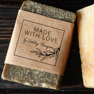 Carimbo De Borracha Folhagem Elegante Personalizada Feita à Mão Por