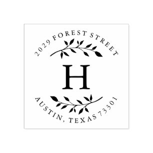 Carimbo De Borracha Folhas de outono