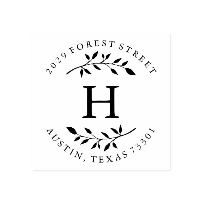 Carimbo De Borracha Folhas de outono (Impressão)