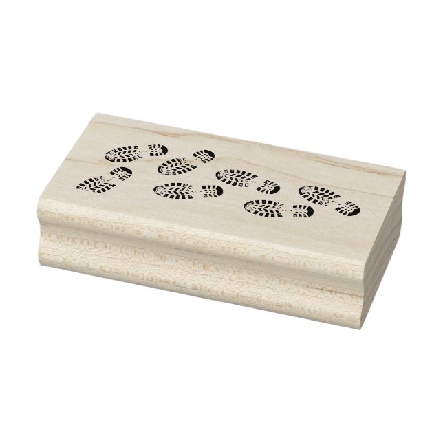 Carimbo de Borracha Footprints Design (Carimbo)