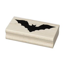 Carimbo De Borracha Forma Silhueta Simples de Bat Voador