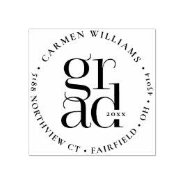 Carimbo De Borracha Formando Moderno Retorno de Endereço Articulação d