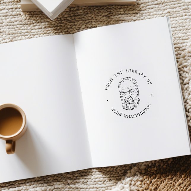 Carimbo De Borracha Foto Personalizada Da Biblioteca De  (Criador carregado)