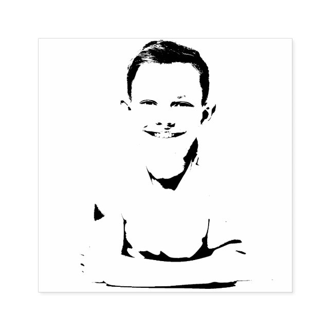 Carimbo De Borracha Foto Personalizada (Rosto) (Impressão)