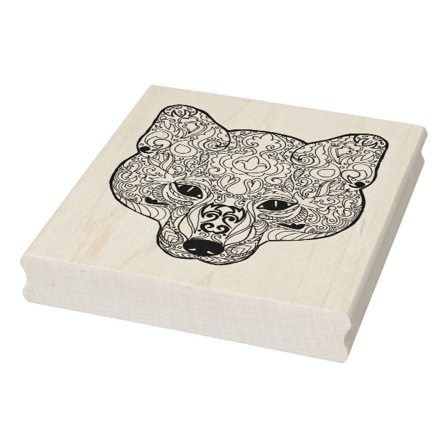 Carimbo De Borracha Fox Head inspirado (Carimbo)