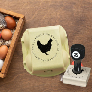 Carimbo De Borracha Frangos de galinha