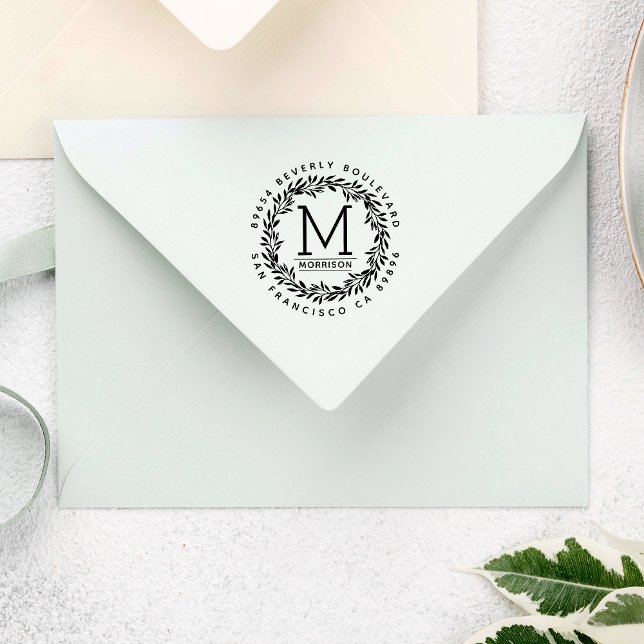 Carimbo De Borracha Frasto desenhado à mão | Endereço de devolução ini (Criador carregado)