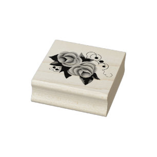 Carimbo De Borracha Frost aumentou, geada rosen a flor popular,