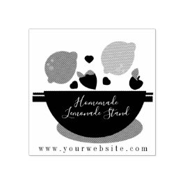 Carimbo De Borracha Fruta comercial Smoothie Lemon Stand
