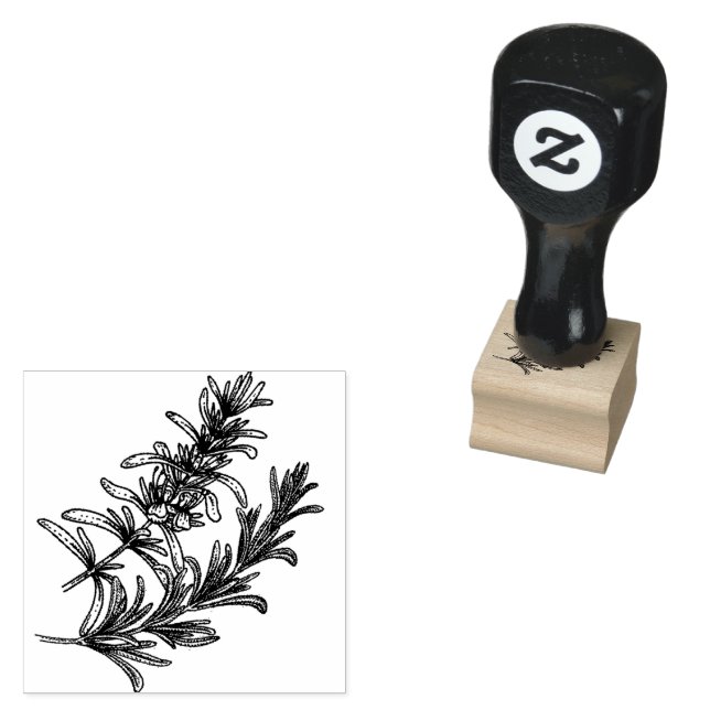 Carimbo De Borracha fundo branco herbáceo (Carimbado)