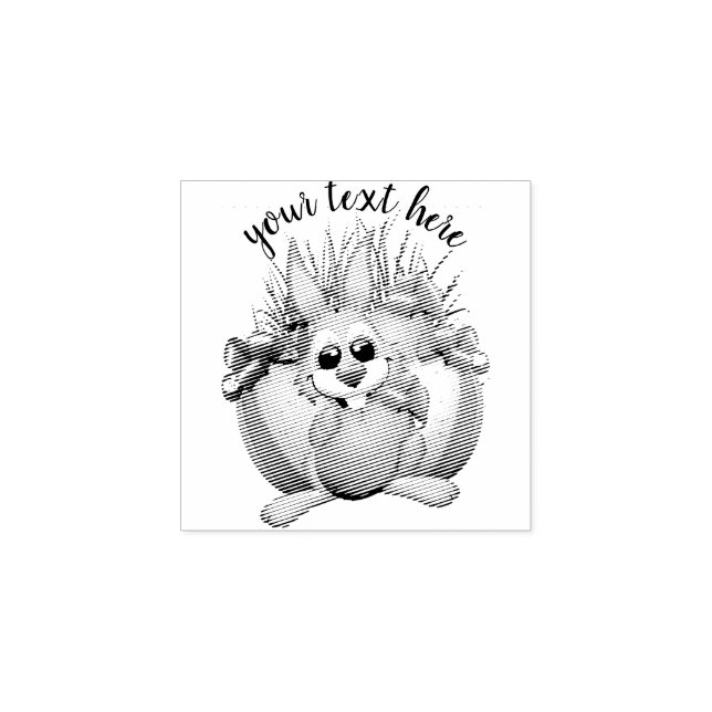 Carimbo De Borracha Funny Bunny biting an Easter Egg (Impressão)