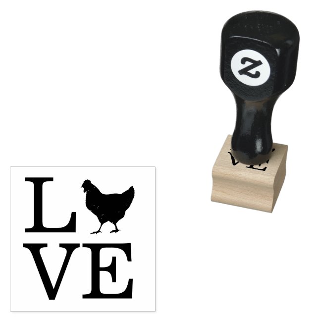 Carimbo De Borracha galinha biológica ao ar livre (Carimbado)