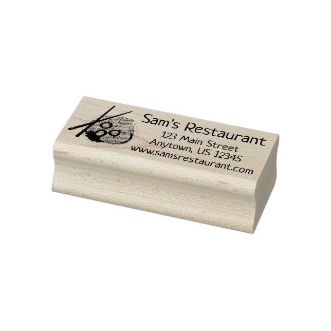 Carimbo De Borracha Galinha-Comida vietnamita (Carimbo)