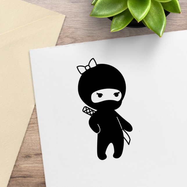 Carimbo De Borracha Garota Ninja Pequena (Criador carregado)